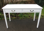 Lovely period writing desk with two drawers - ready for final finishing - SOLD