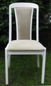 Dining table and chairs, painted in Farrow and Ball "Strong White" - SOLD
