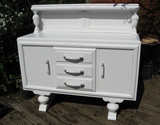 Beautiful old sideboard refurbished in white - SOLD