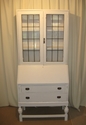 Writing bureau desk and cabinet / bookcase - SOLD