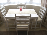 White table and chairs set, useful for many occasions - SOLD