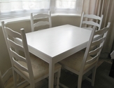 White table and chairs set, useful for many occasions - SOLD