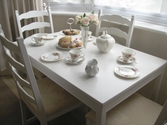 White table and chairs set, useful for many occasions - SOLD