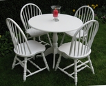 A lovely round wooden table and chair set - SOLD