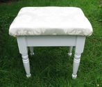 Lovely white dressing table stool - SOLD