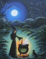 Witch on Canvas