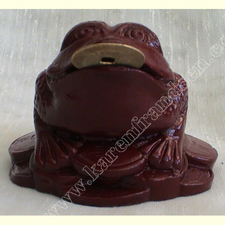 Rosewood Feng Shui toad - front view